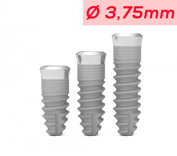 ICX-Premium TissueLevel Implantat, rot ? 3.75 mm